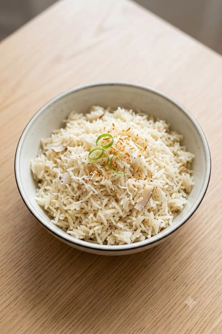 Coconut Rice menu presentation